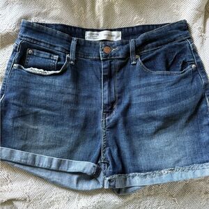 Levi's Dark Blue Jean Shorts for Women